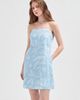 nuaje nuaje nuaje nuaje Rhea Strapless Mini Linen Dress - 1