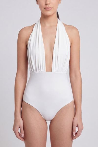 nuaje nuaje nuaje nuaje Rosalie Ruched One-Piece Swimsuit