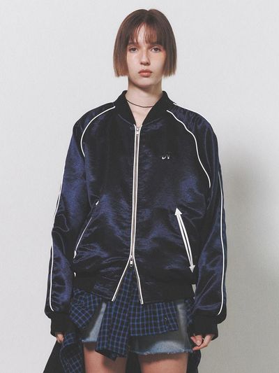 NUAKLE Gradation Sukajan Jumper_Navy