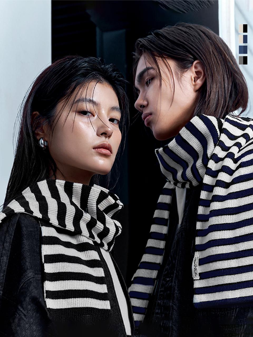 nuartstudio Classic Minimal Stripe Muffler [4 Colors]