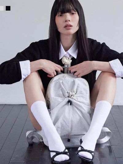 nuartstudio Classic Shirring Nylon Backpack