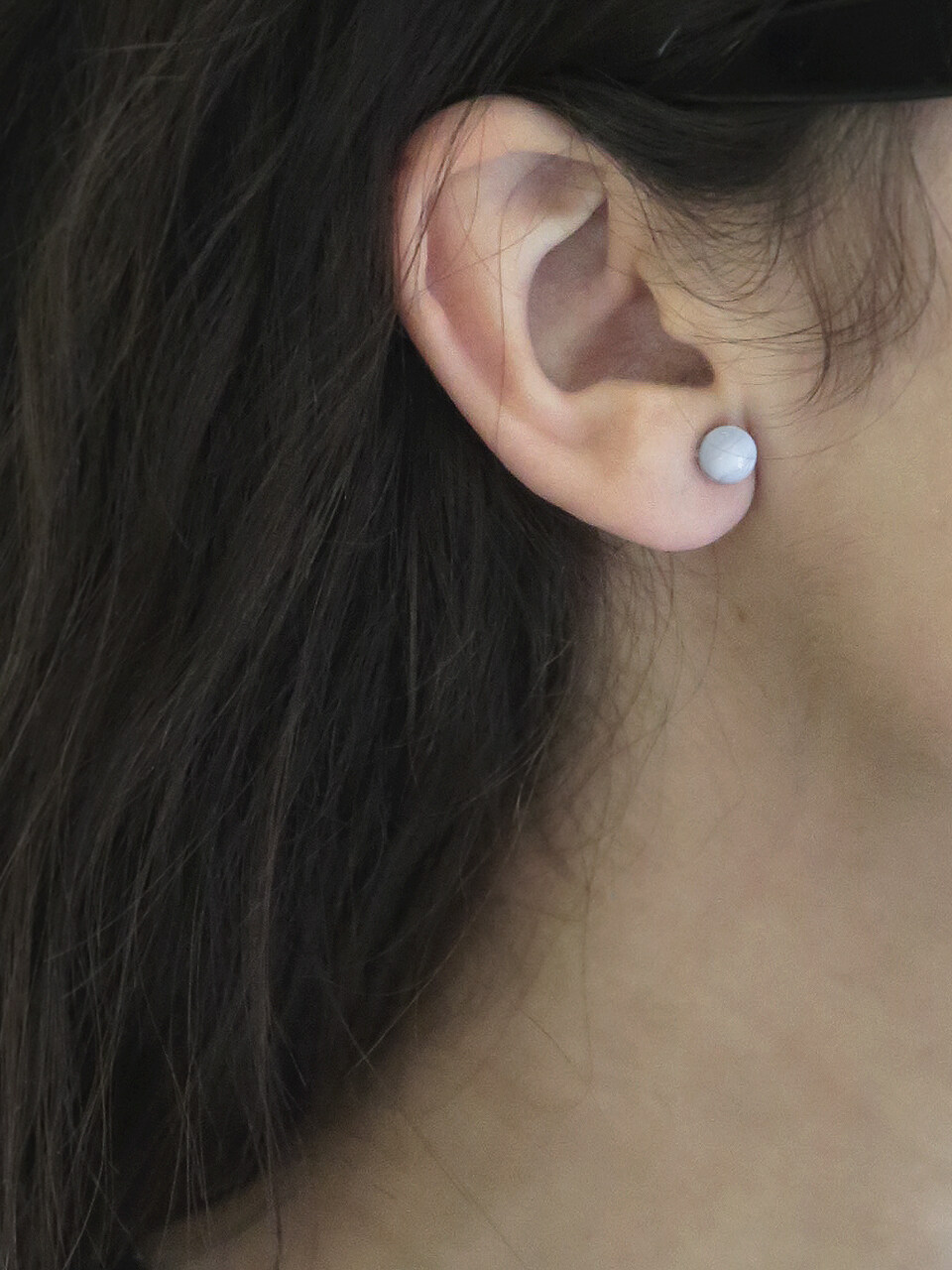 nuavo Blue Lace Post Earrings