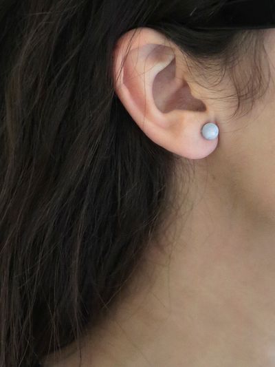 nuavo Blue Lace Post Earrings