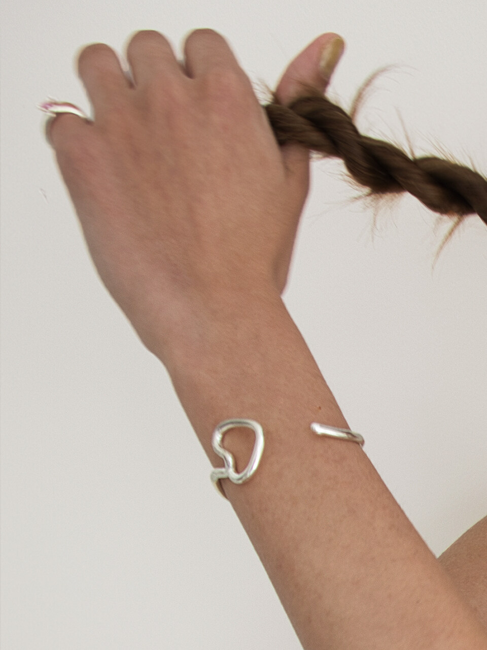 nuavo Cupid Arrow Cuff Bracelet - Silver