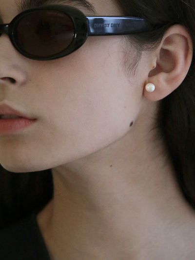 nuavo Mini Cotton Pearl Earrings