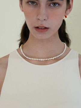 nuavo Single Basic Pearl Necklace