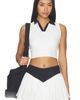 Nubyen Nubyen Ba?os Contrast Collar Sleeveless Top - 1