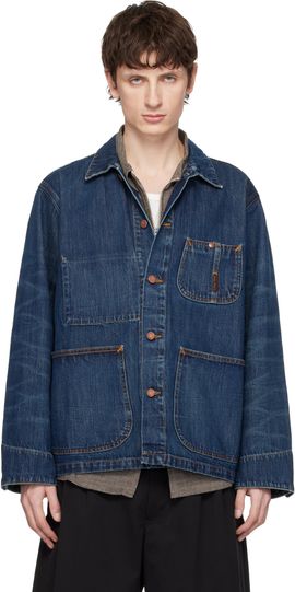 Nudie Jeans Nudie Jeans Blue Howie Denim Chore Jacket