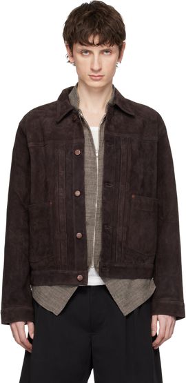 Nudie Jeans Nudie Jeans Brown Dante II Suede Jacket