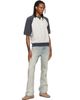 Nudie Jeans Nudie Jeans Gray Kaj Short Sleeve Embo Wave T-shirt - 4