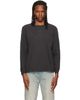 Nudie Jeans Nudie Jeans Gray Long Sleeve Henley - 1