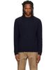 Nudie Jeans Nudie Jeans Navy August Rib Wool Sweater - 1