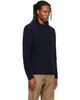 Nudie Jeans Nudie Jeans Navy August Rib Wool Sweater - 2
