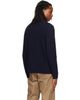Nudie Jeans Nudie Jeans Navy August Rib Wool Sweater - 3