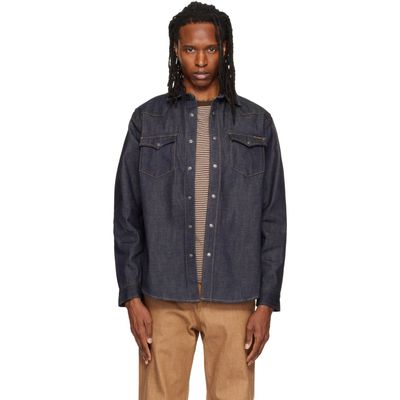 Nudie Jeans Nudie Jeans Navy George Ace Selvage Denim Shirt