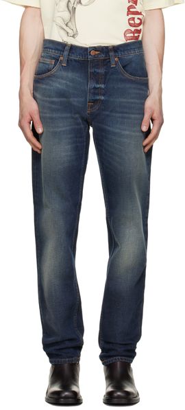 Nudie Jeans Nudie Jeans Navy Solid Ollie Jeans