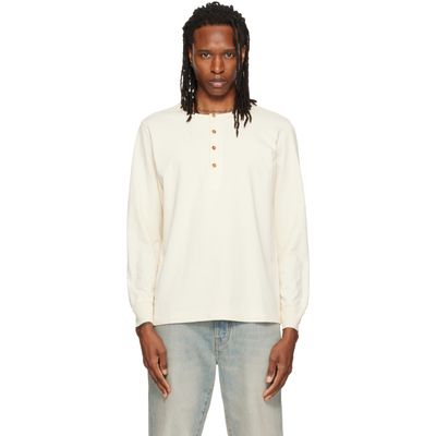 Nudie Jeans Nudie Jeans Off-White Long Sleeve Henley