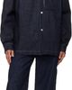 NULLUS NULLUS Navy Slits Selvedge Denim Jacket - 4