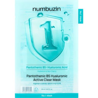 Numbuzin Numbuzin No.1 Pantothenic B5 Hyaluronic Active Clear Mask 