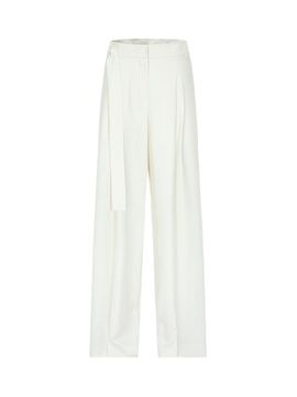 NUMERO SETTE Two Tuck Belted Wide Pants [Ivory]