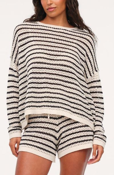nuuds nuuds Stripe Crochet Sweater