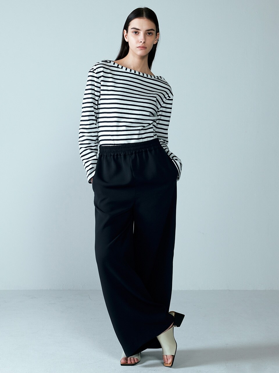 NUVO.10 Banding Wide Slacks