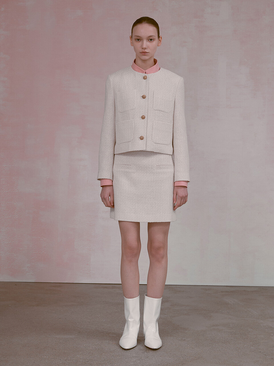NUVO.10 Classic Tweed Mini Skirt
