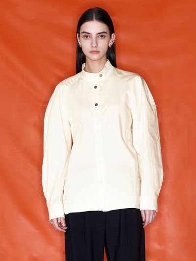 NUVO.10 High Neck Button Blouse