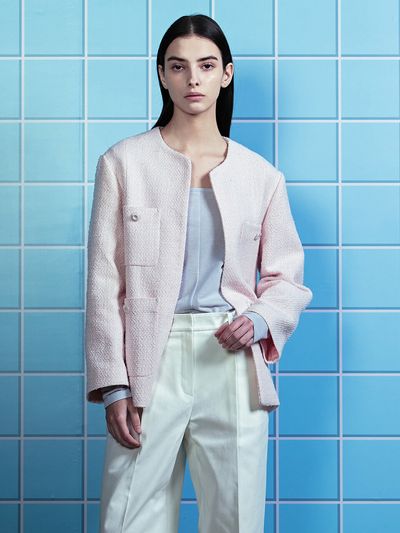 NUVO.10 Round Neck Tweed Cardigan Jacket