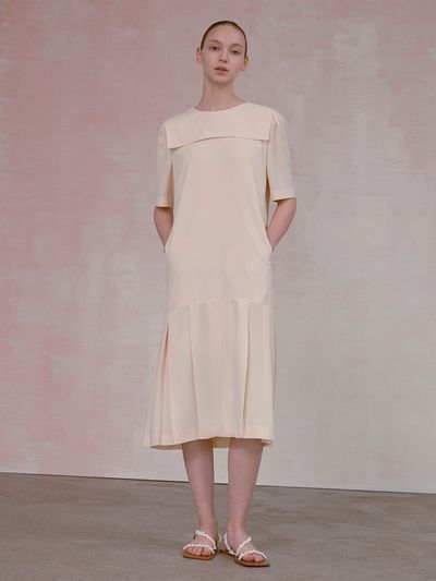 NUVO.10 Sailor Collar Pleats Dress