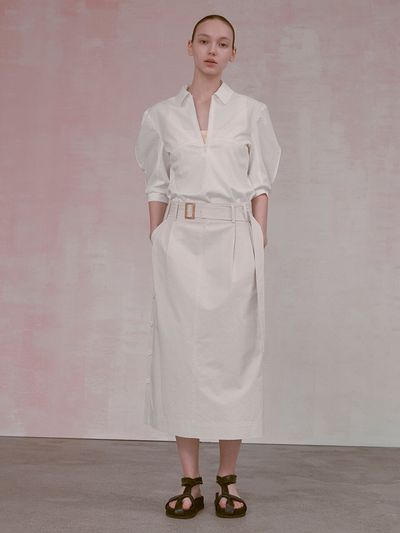 NUVO.10 Side Button Point Skirt