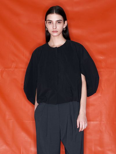 NUVO.10 Sleeve Slit Semi Cropped Volume Jacket