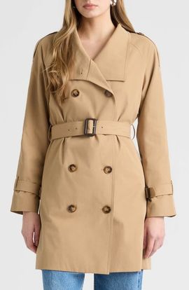 NVLT NVLT Belted Double Breasted Trench Coat
