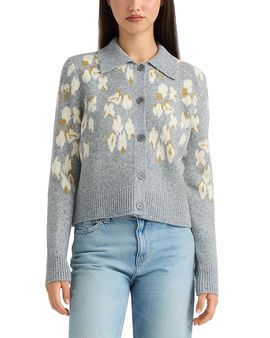 Nvlt Nvlt Collared Intarsia Cardigan Sweater