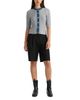 Nvlt Nvlt Denim Trim Cable Knit Short Sleeve Sweater - 2