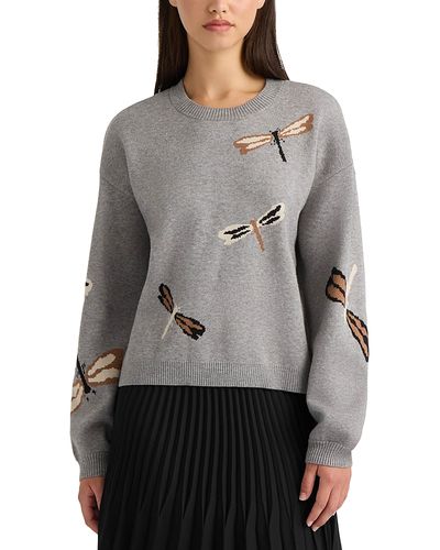 Nvlt Nvlt Dragonfly Intarsia Crewneck Sweater