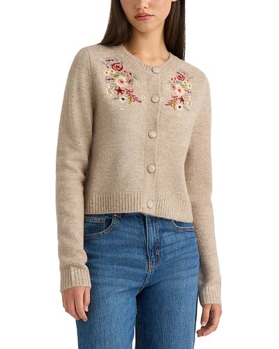 Nvlt Nvlt Embroidered Crewneck Cardigan