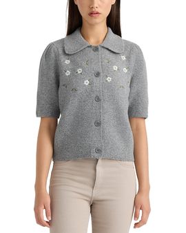 Nvlt Nvlt Embroidered Short Sleeve Sweater