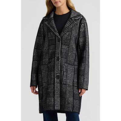 NVLT NVLT Eyelash Plaid Coatigan