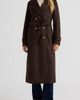 NVLT NVLT Faux Suede Double Breasted Longline Coat - 1