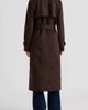 NVLT NVLT Faux Suede Double Breasted Longline Coat - 2