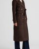 NVLT NVLT Faux Suede Double Breasted Longline Coat - 3