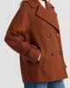 NVLT NVLT Faux Wool Double Breasted Short Coat - 3