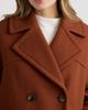 NVLT NVLT Faux Wool Double Breasted Short Coat - 4