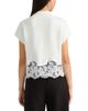 Nvlt Nvlt Mock Neck Lace Hem Sweater - 3