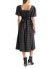 Nvlt Nvlt Plaid Square Neck Midi Dress - 3