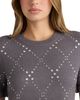 Nvlt Nvlt Rhinestone Crewneck Ruffle Trim Sweater - 4