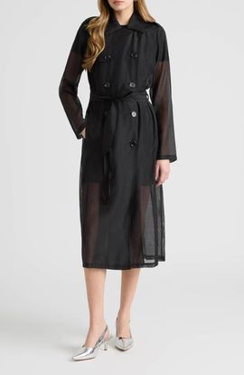 NVLT NVLT Sheer Trench Coat
