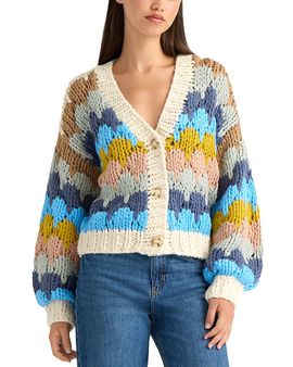 Nvlt Nvlt V Neck Chunky Knit Cardigan