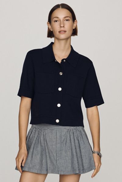 NVLT Short-Sleeve Knit Jacket